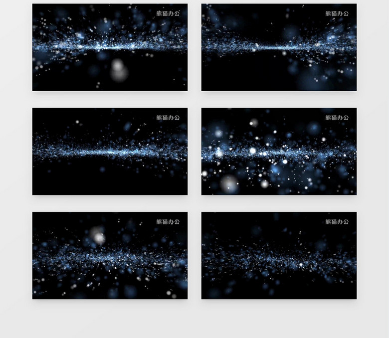 动画动态太空蓝色星云粒子背景视频素材no.2