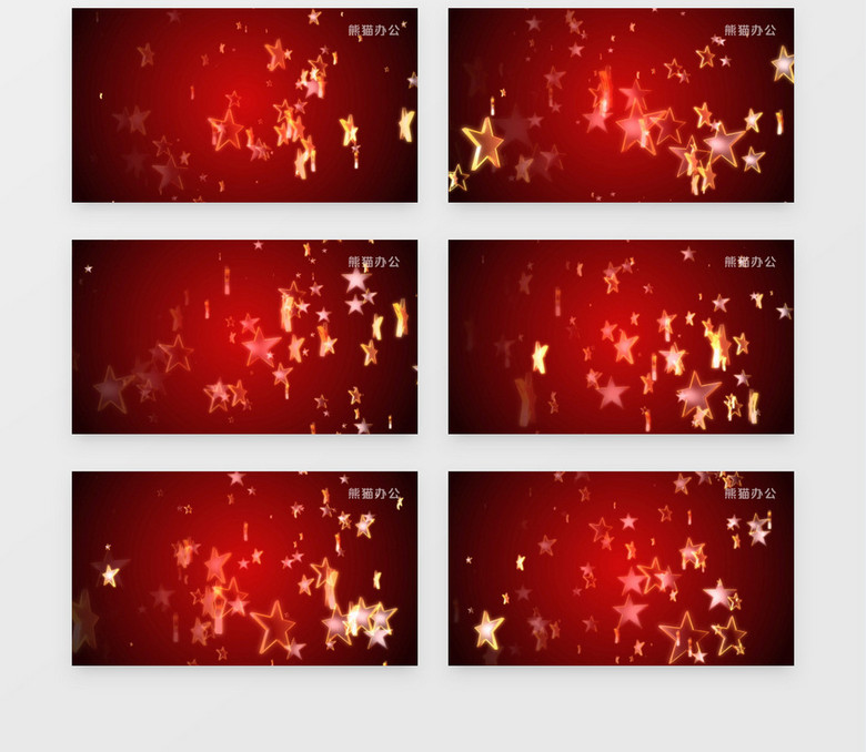 上升的圣诞五角星背景素材背景视频素材no.2