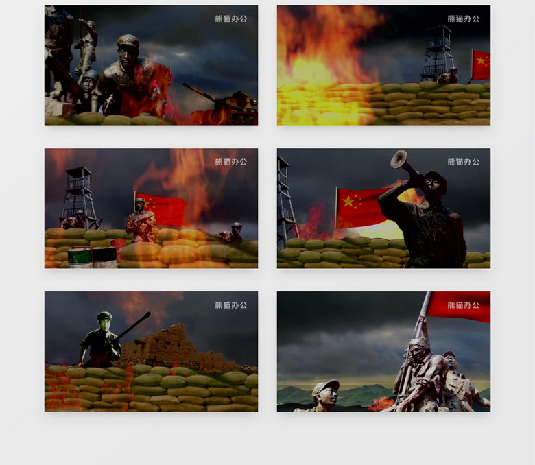 英雄赞歌伟大的革命历史视频素材no.2