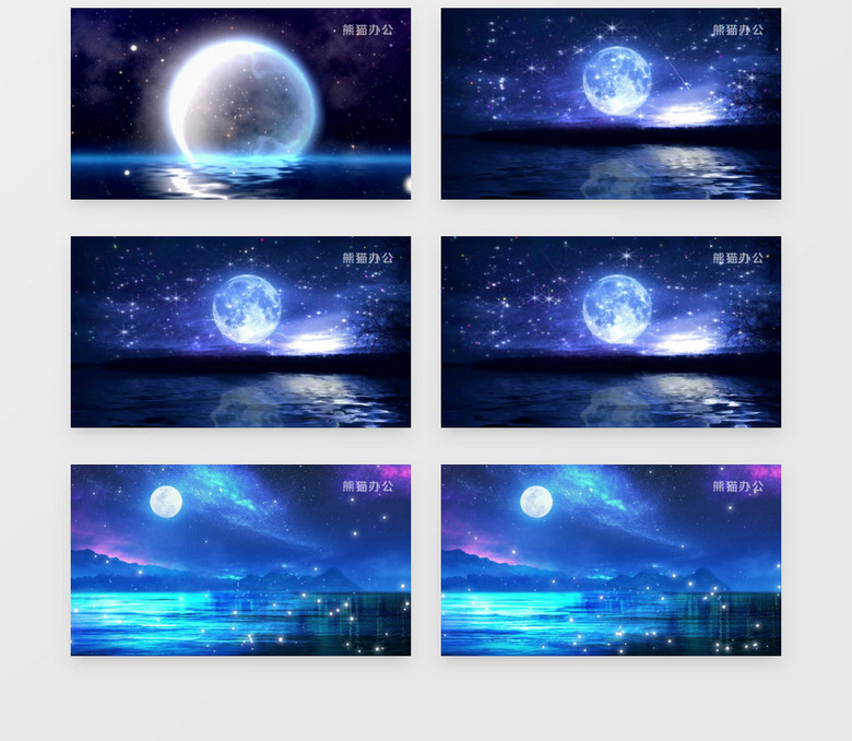 月亮代表我的心唯美梦幻意境月色(有音乐)背景视频no.2